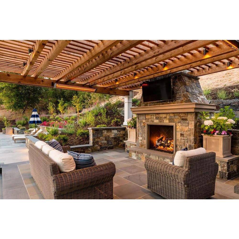 Beige 2000W Electric Infrared Patio Heater O472