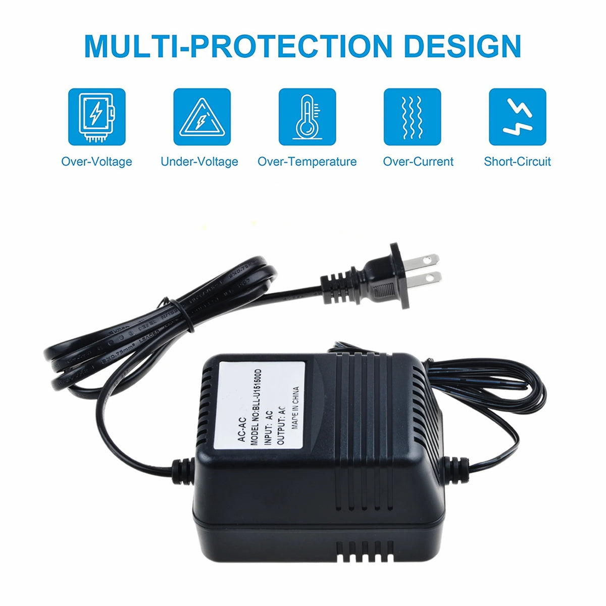 AC to AC Adapter for Exercise Bike Power Supply Cord D10667