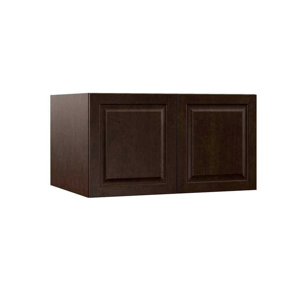 Assembled Wall Kitchen Cabinet in Espresso, Brown O7175