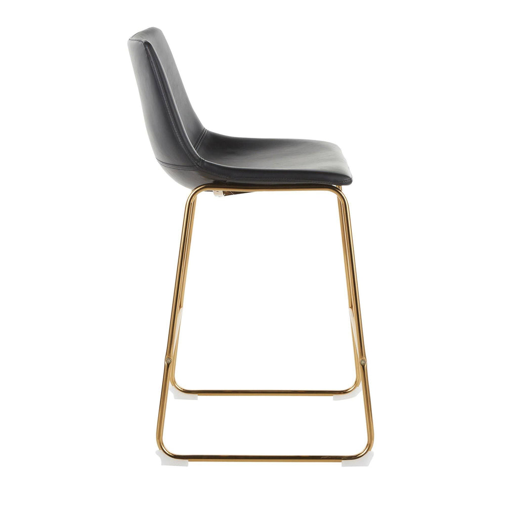 26x22 Counter Stool Black Espresso Set of 2 I98084