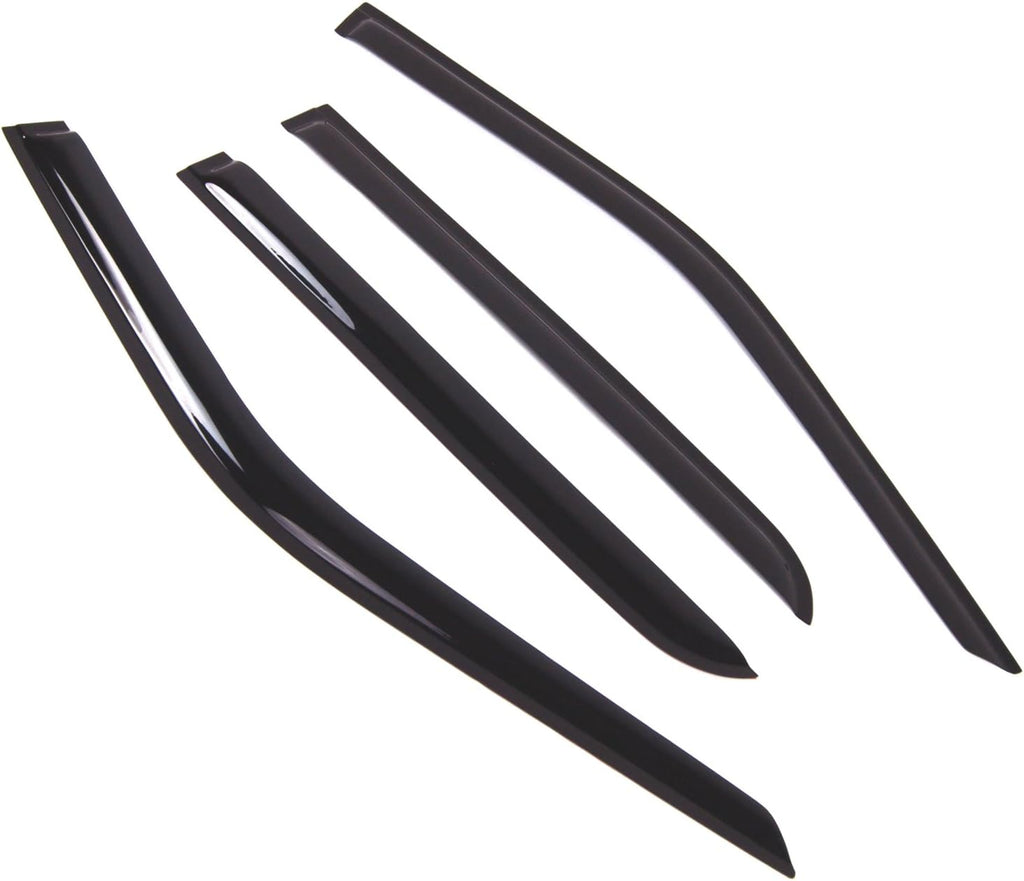 4 Pcs Dark Smoke Window Visor Deflector Rain Guard P277
