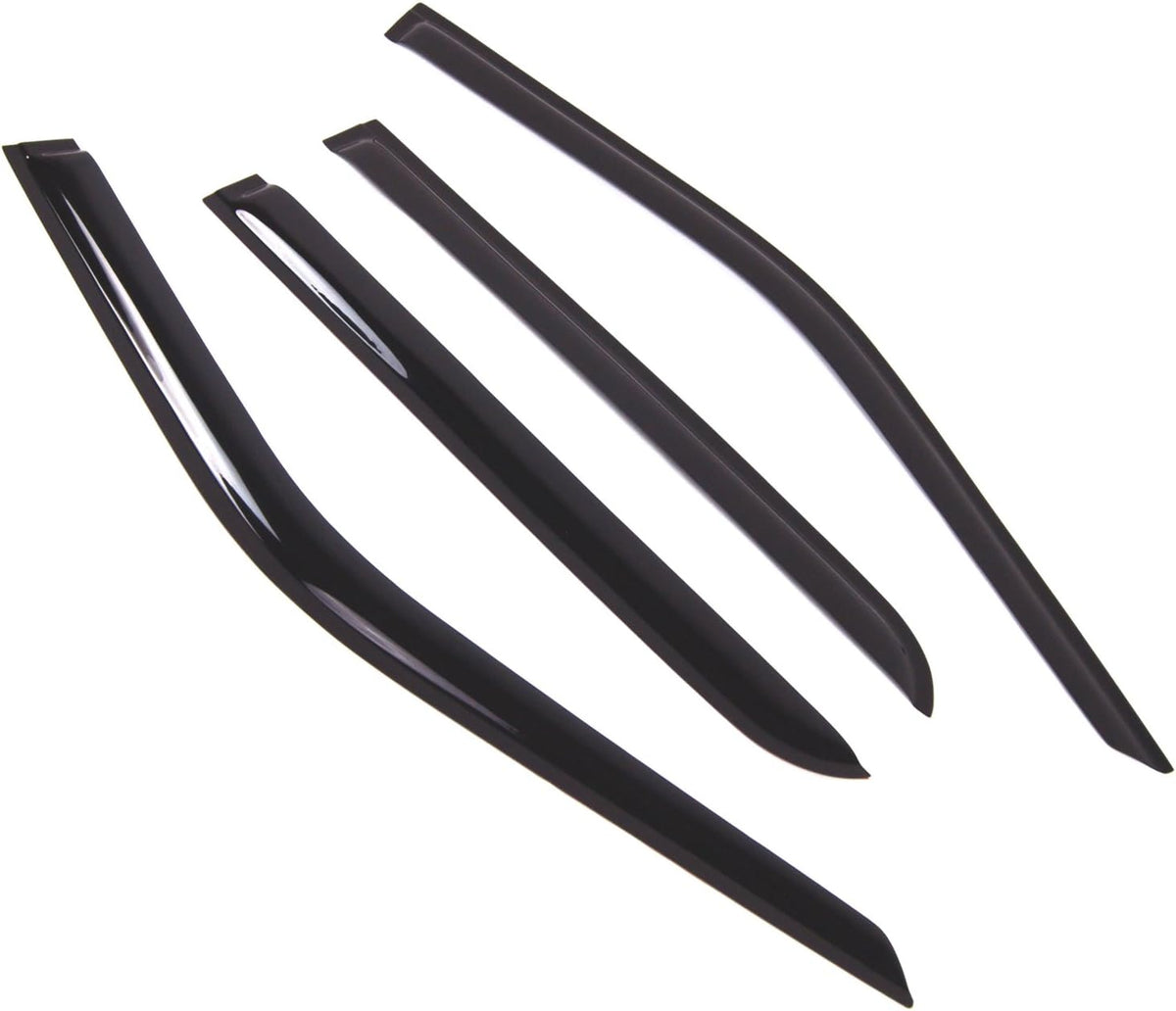 4 Pcs Dark Smoke Window Visor Deflector Rain Guard P277