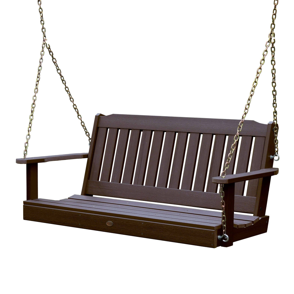 Weathered Acorn Porch Swing L75078
