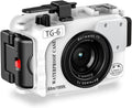 White Waterproof Diving Case for Olympus TG-6 P76557