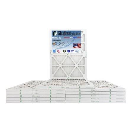 18x22x1 MERV 10 Furnace Air Filter, Qty:12 D201146