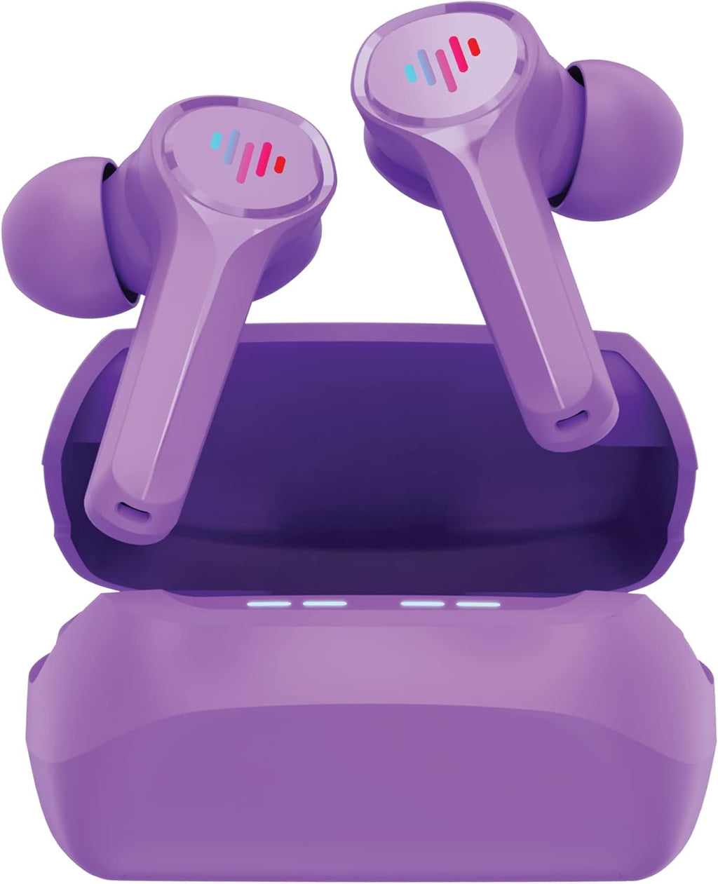 Purple Gaming Wireless Earbuds with Charging Case F800