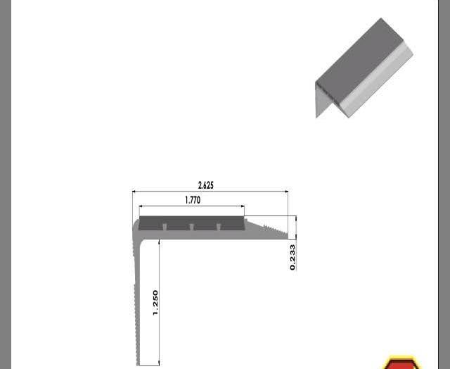 Anti Slip Safety Stair Nosing Treads 4x22 x 36x22 Glow D588