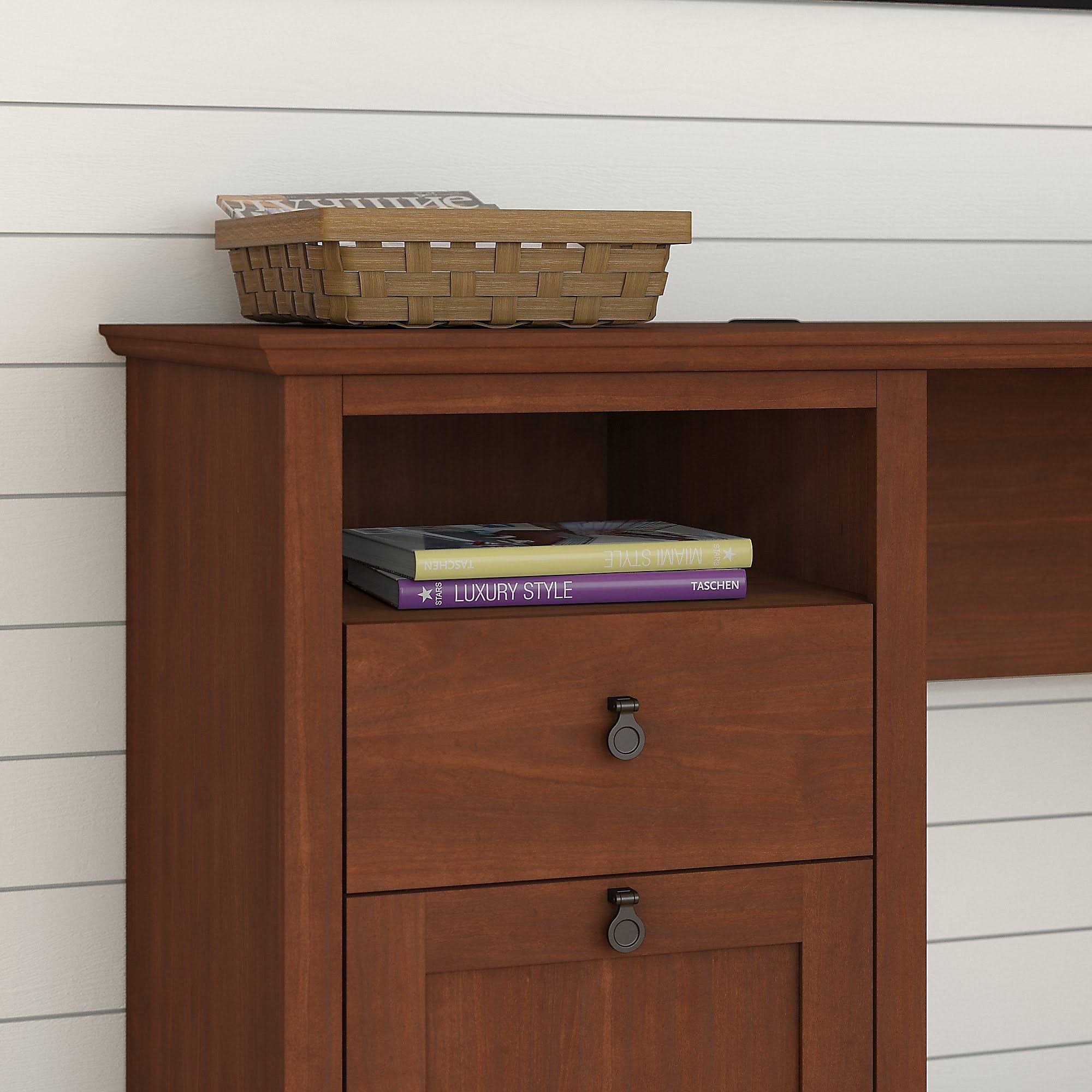L Shaped Desk with Lateral File Cabinet G705