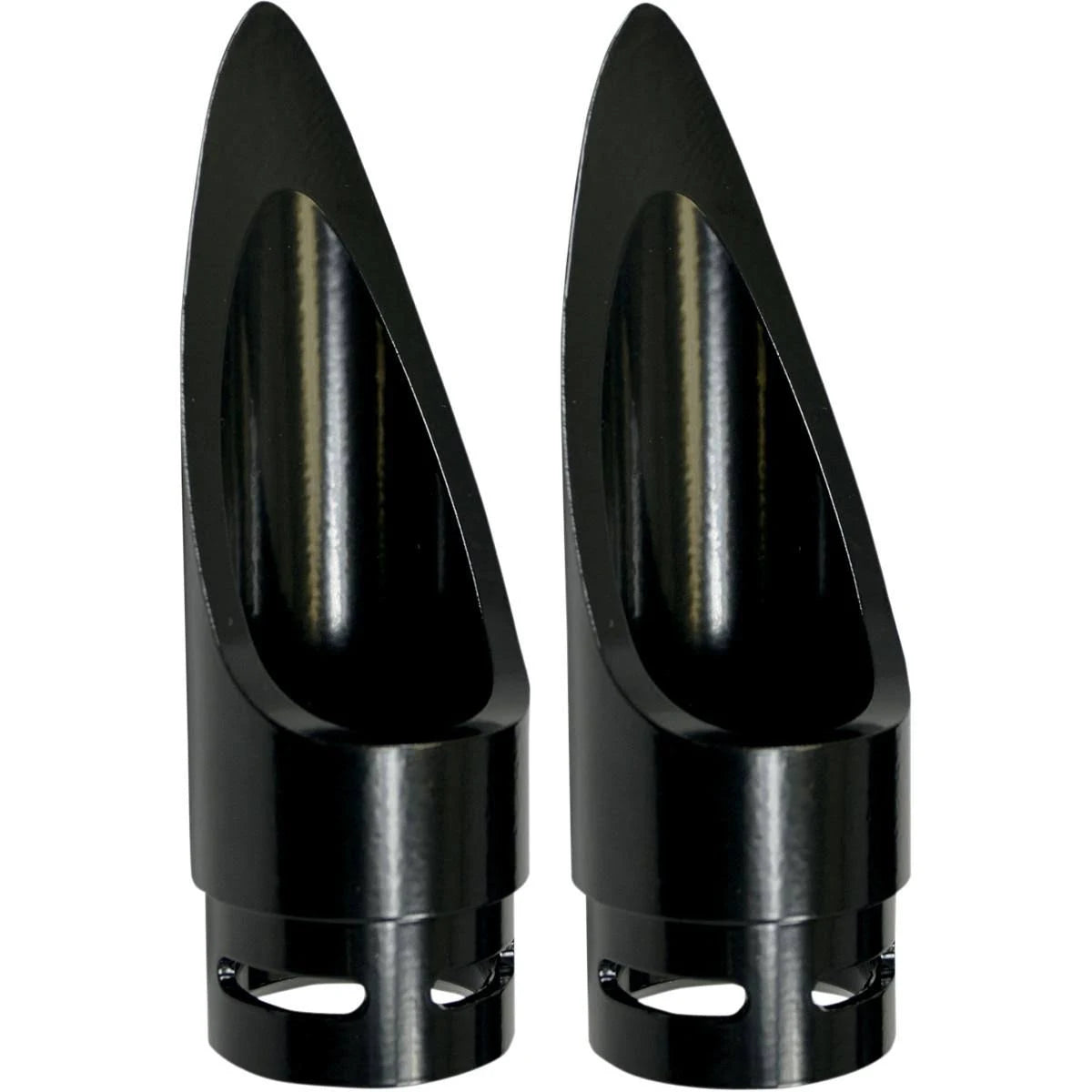 Black Scalloped Exhaust Tip O13162