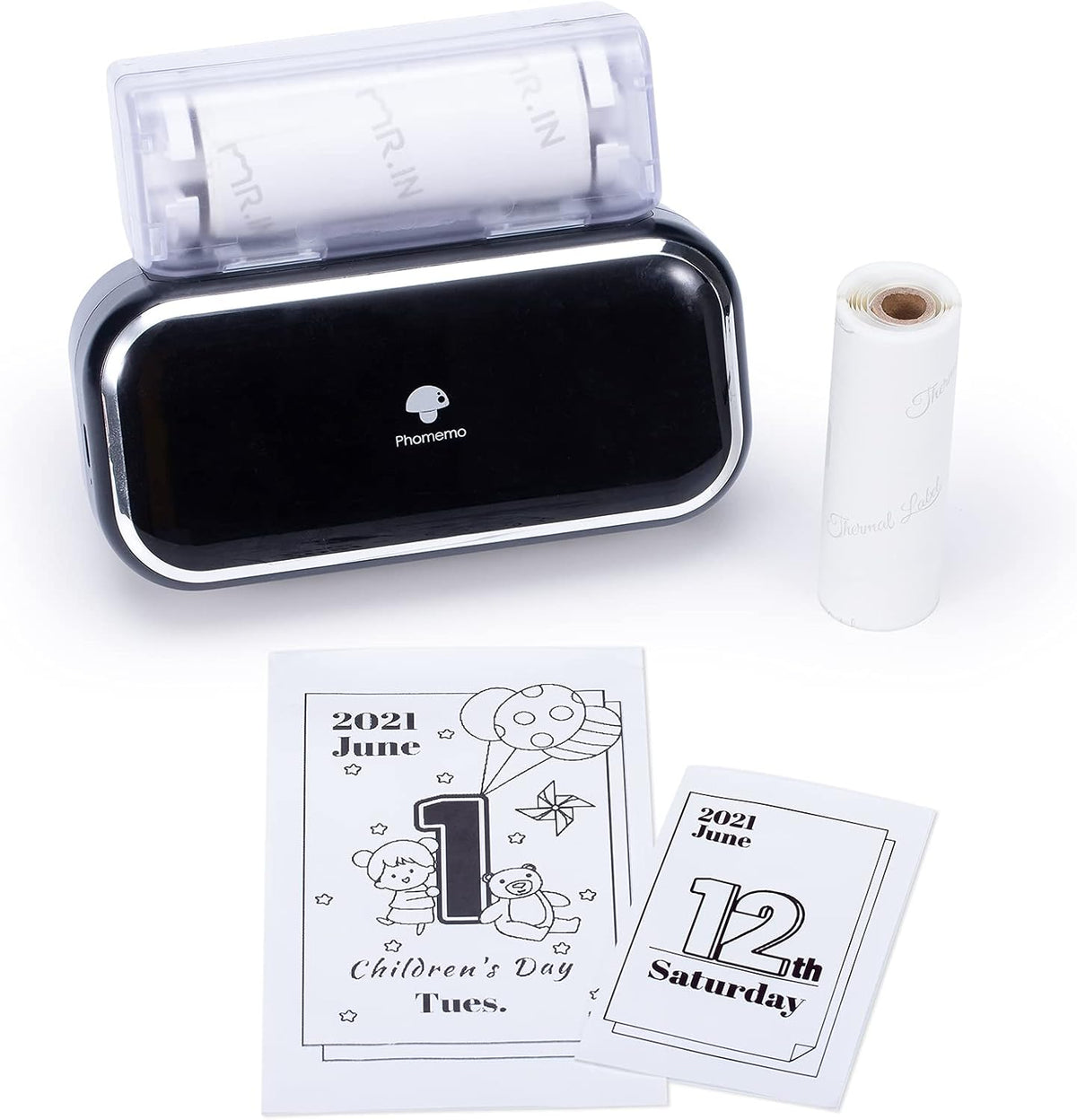 Purple Bluetooth Thermal Mini Printer for Smartphones H4159