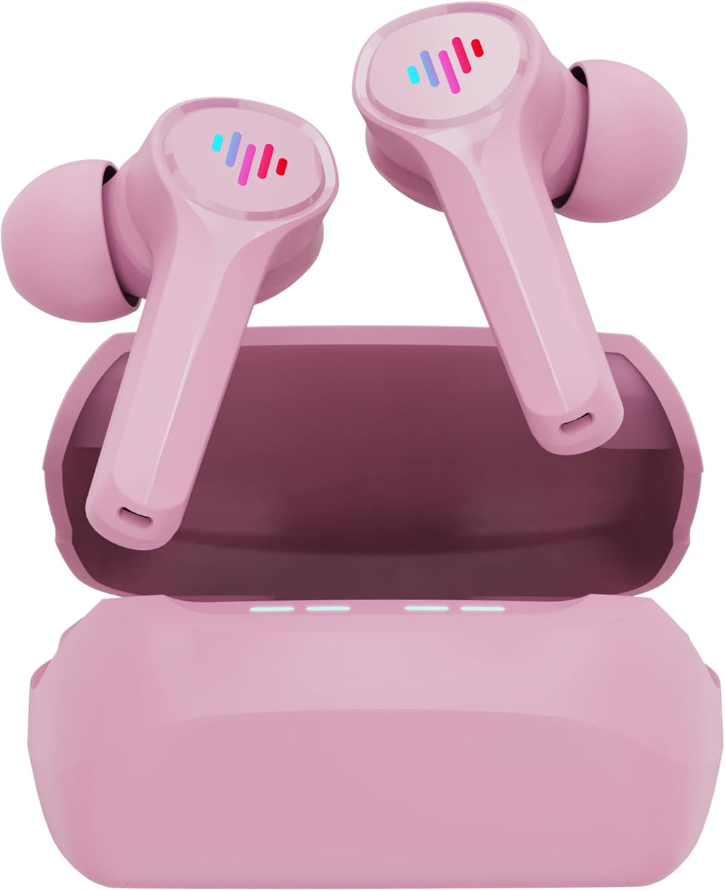 Purple Gaming Wireless Earbuds with Charging Case F800