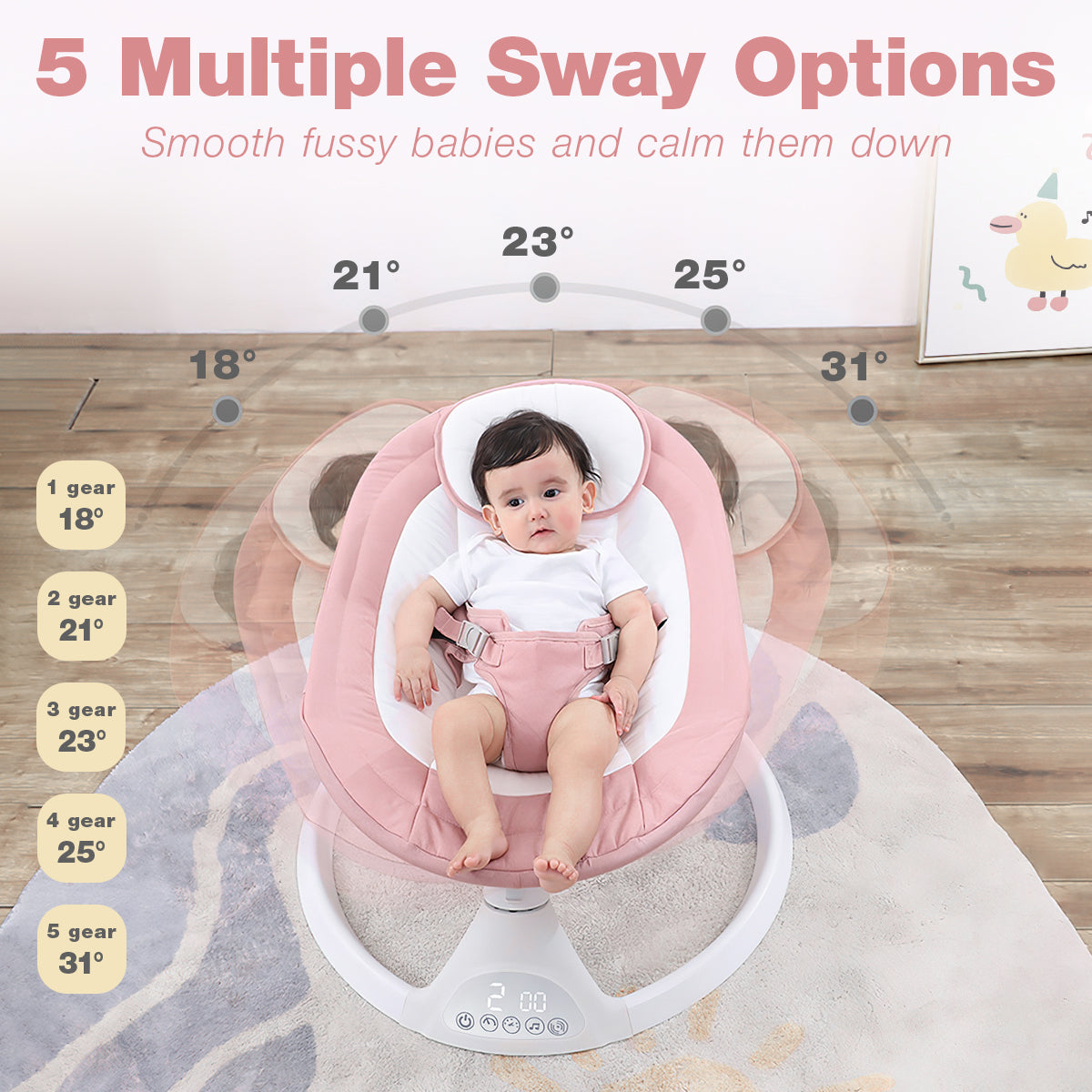 Pink Baby Swing I2962