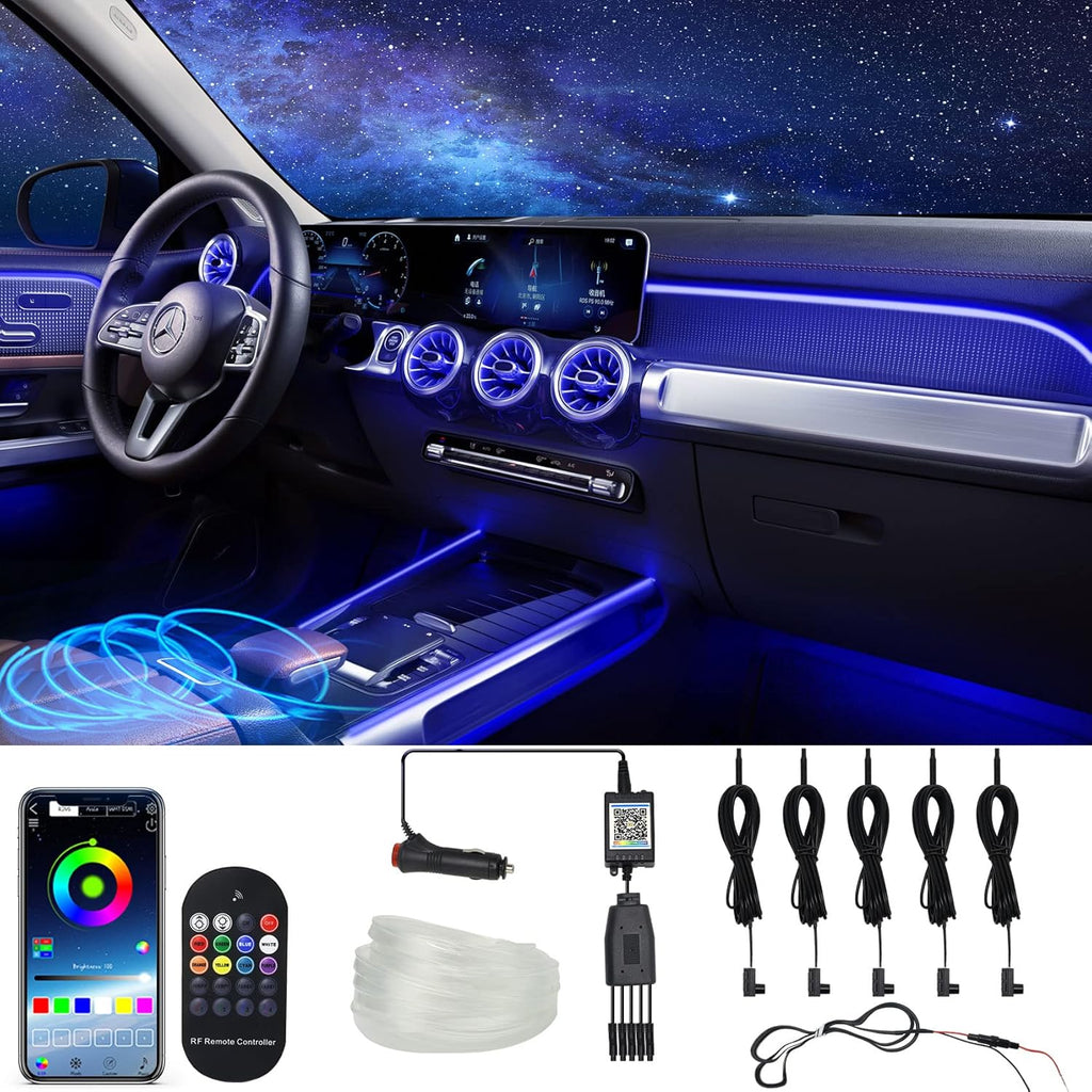 10 in 1 Car LED Strip Lights with APP Control O55366