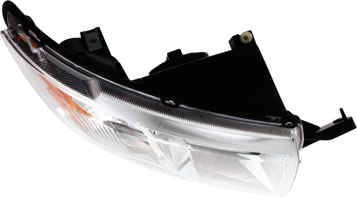 Headlight Assembly Compatible with 2007-2010 Ford Edge Halogen Chrome Passenger Side Q6567