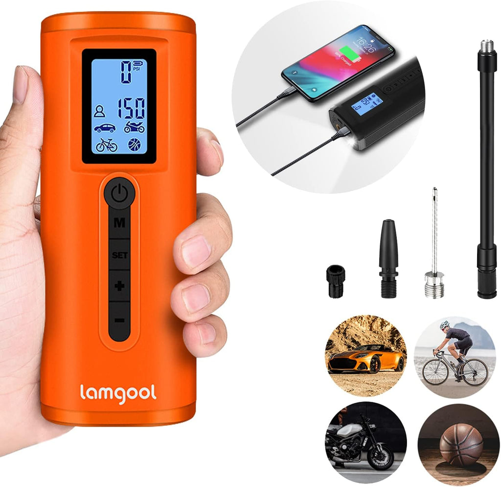 Portable Cordless Tire Inflator with LED Light E45824