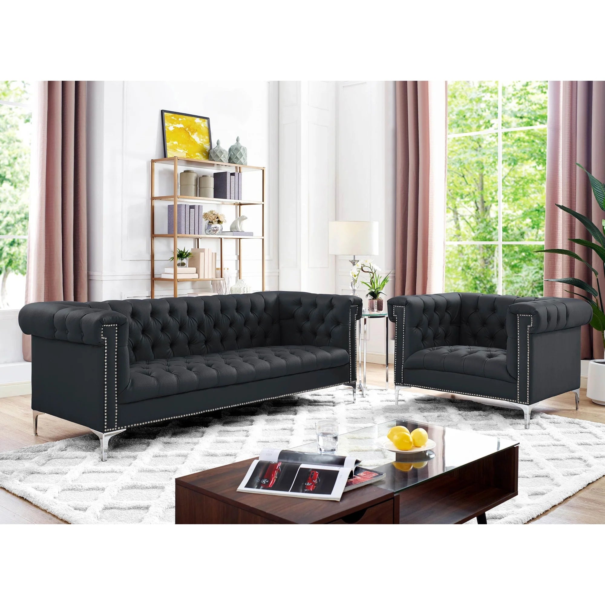 Faux Leather Sofa Q6010