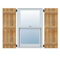 Board-n-Batten Shutters, Rough Sawn Western Red Cedar (Per Pair) D873