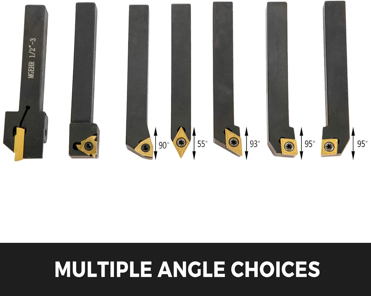 7 Pcs/Set Carbide Lathe Cutting Tools W7840