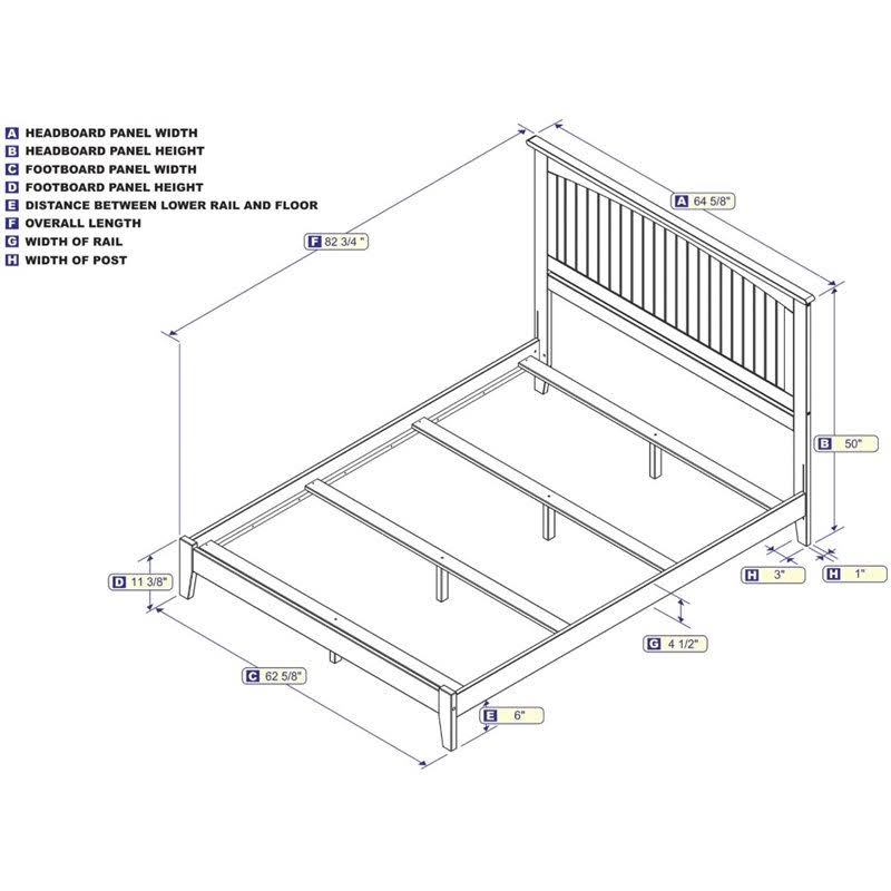 Espresso Queen Bed V78099