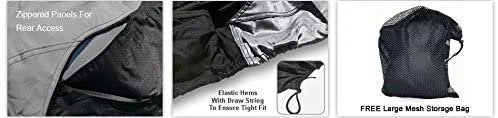 Gray/Black Trailerable Jet Ski Covers with Storage Bag P8488