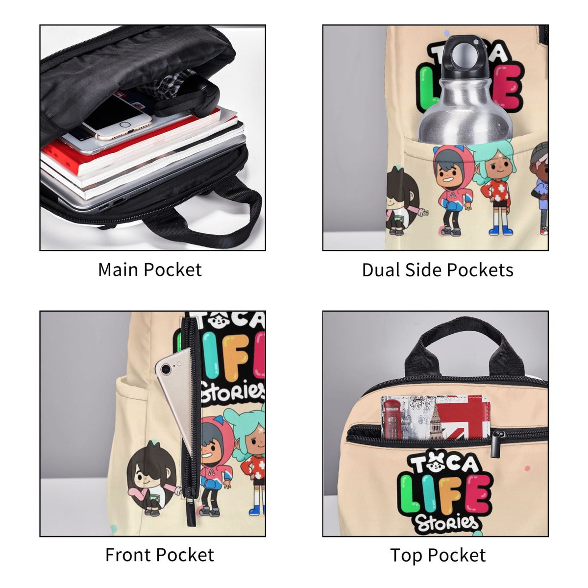 Lightweight Unisex School Backpack for Kids Teens Adult S527027