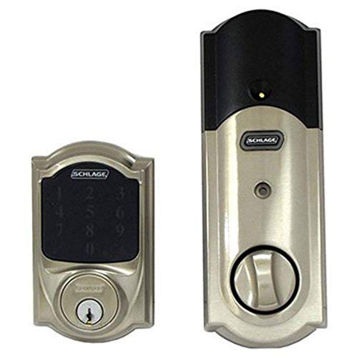 Camelot Touchscreen Deadbolt, Satin Nickel U72194