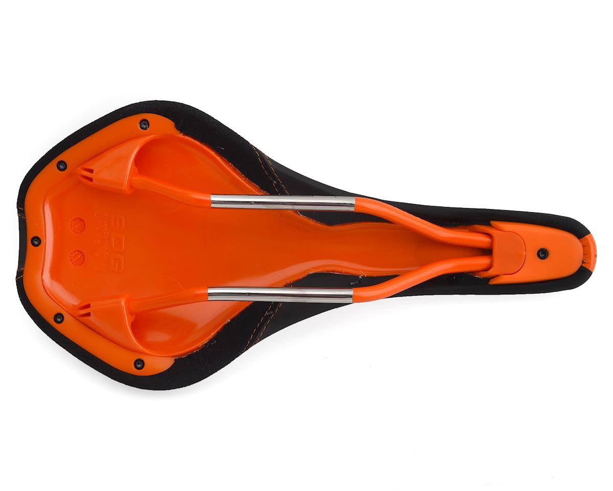Black/Orange Ti-Alloy Rails Duster Saddle K74165