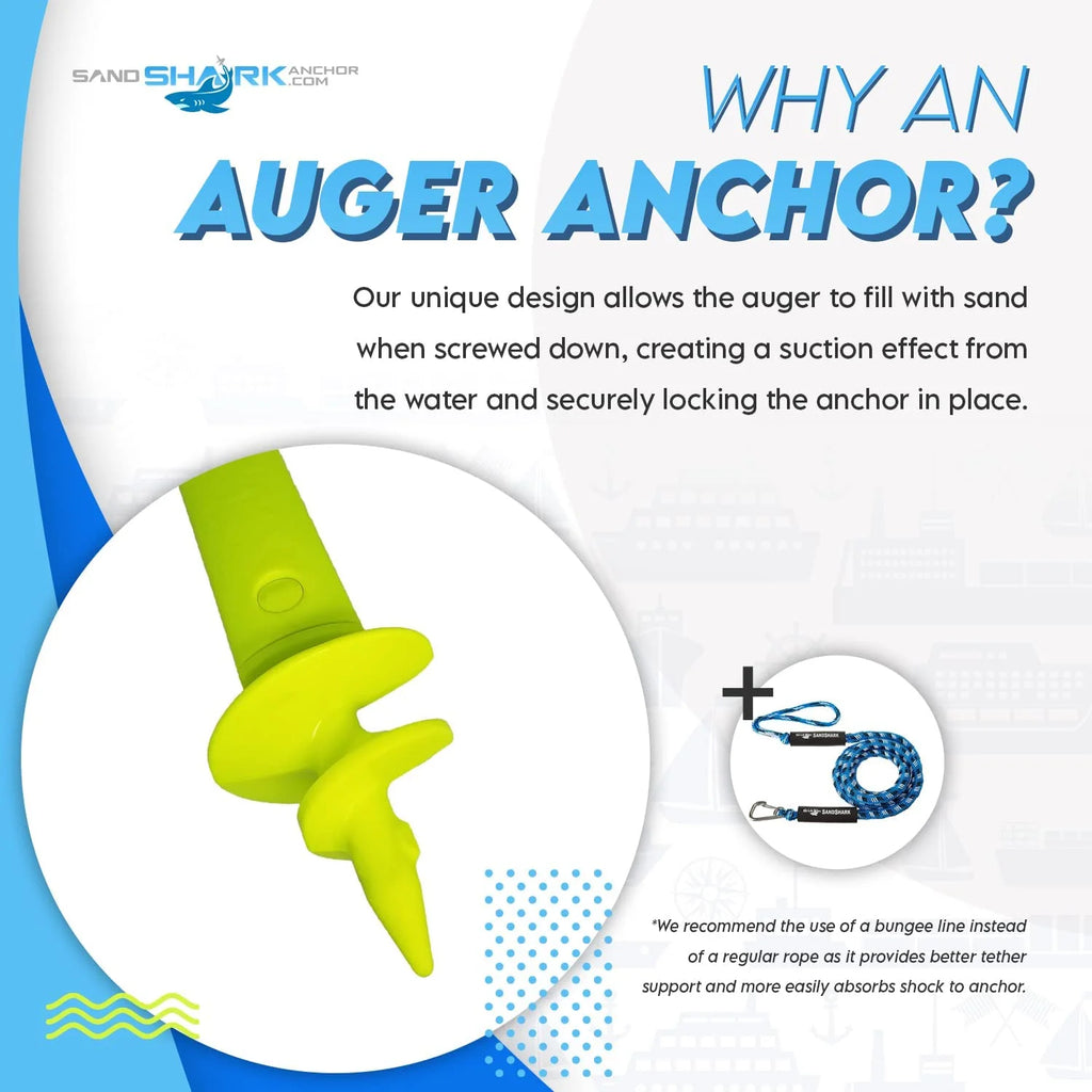 PVC Sport Shallow Water Sand Boat Anchor, 4 ft N90402