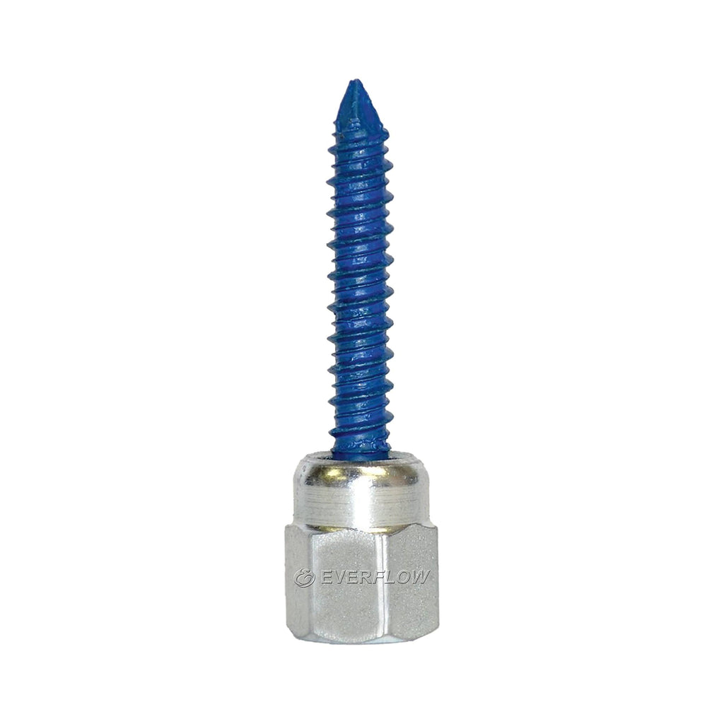 5/16-14 in. x 2-1/2 in. Vertical Rod Anchor Screw with 3/8 in. Threaded Rod Fitting for Concrete (2-Pack) J614