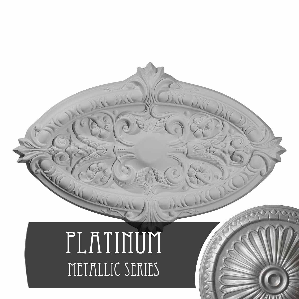 Platinum Finished Ceiling Medallion O636