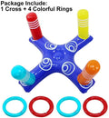 Inflatable Floating Ring Toss Pool Game with 4 Pcs Rings D5642