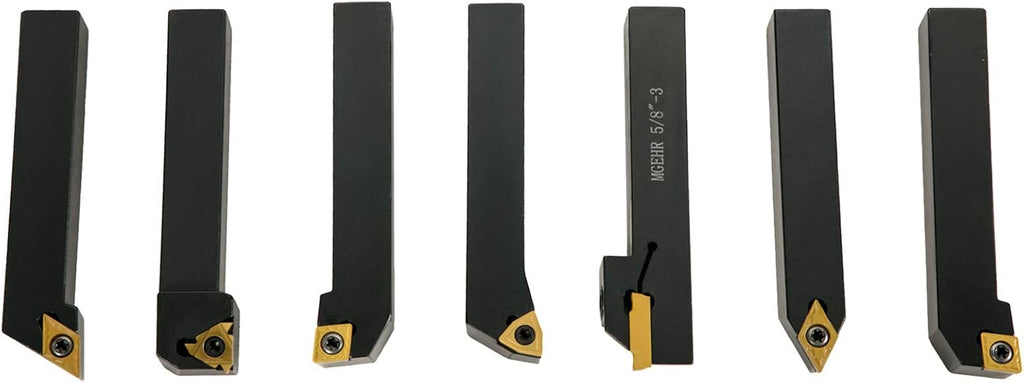 7 Pcs/Set Carbide Lathe Cutting Tools W7840