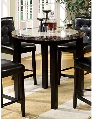 Black Wood Round Counter Height Table E4457