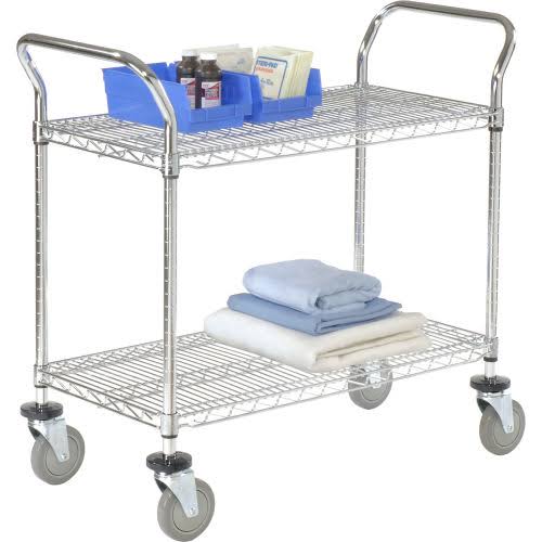2 Shelves Wire Utility Cart H789178