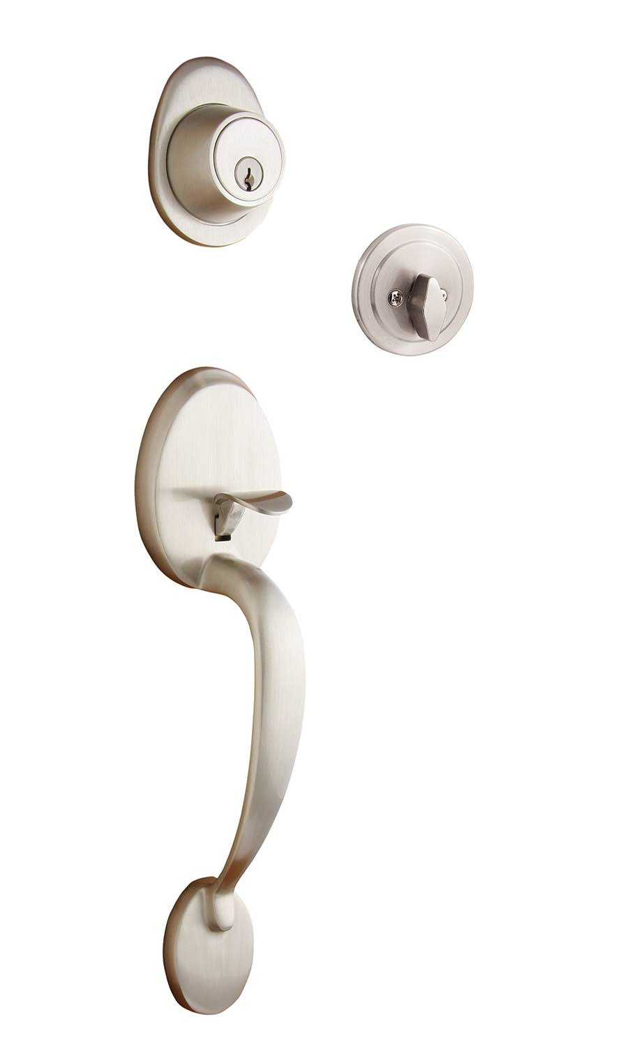 Polished Chrome Front Entry Door Handleset P10525