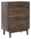 Mocha Four Drawer Chest W9952