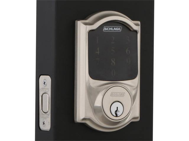 Camelot Touchscreen Deadbolt, Satin Nickel U72194