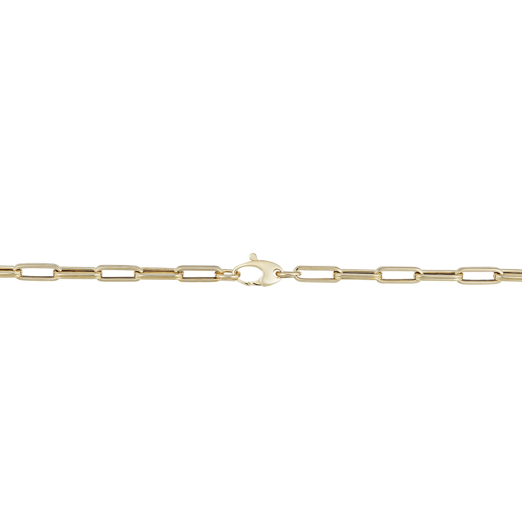 14k Yellow Gold Paperclip Link Chain Necklace (4 mm, 18 inch) W428231
