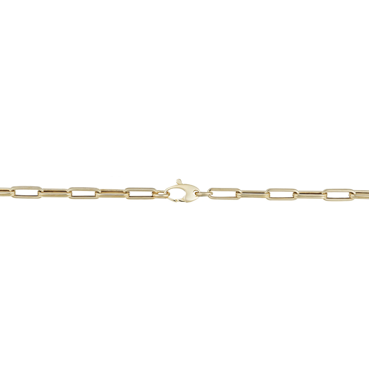 14k Yellow Gold Paperclip Link Chain Necklace (4 mm, 18 inch) W428231