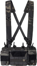 Tactical Chest Rig with Rifle & Pistol Mag Pouch L534