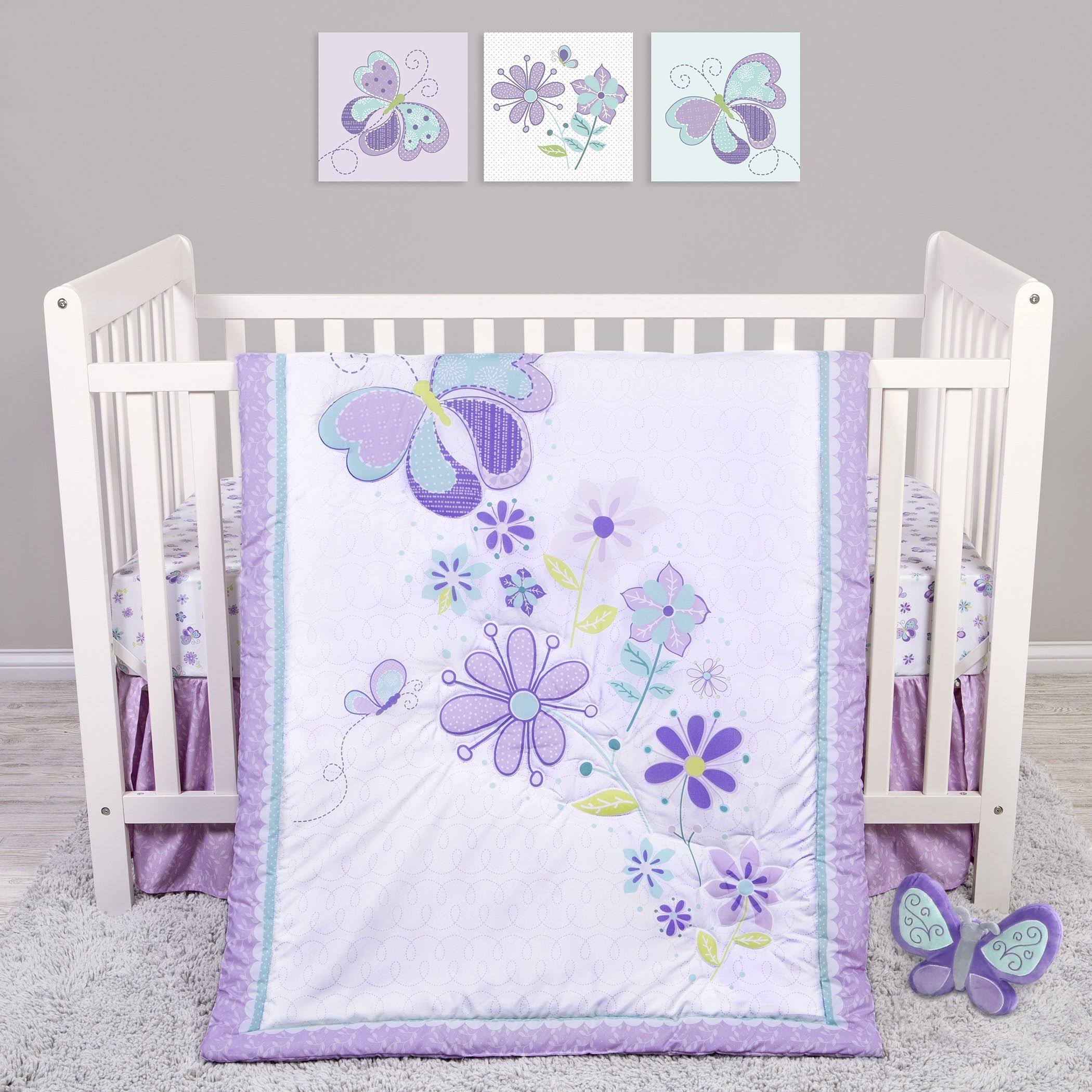 4 Piece Crib Bedding Set Y4245