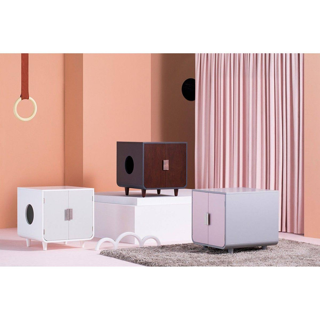 Alpine White Covered Wooden Cat Litter Box X3180