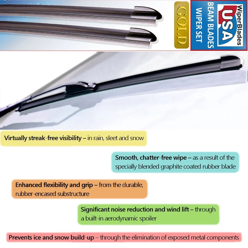 2004 Honda Element Wiper Blades Set of 3 with Rear Wiper S75629