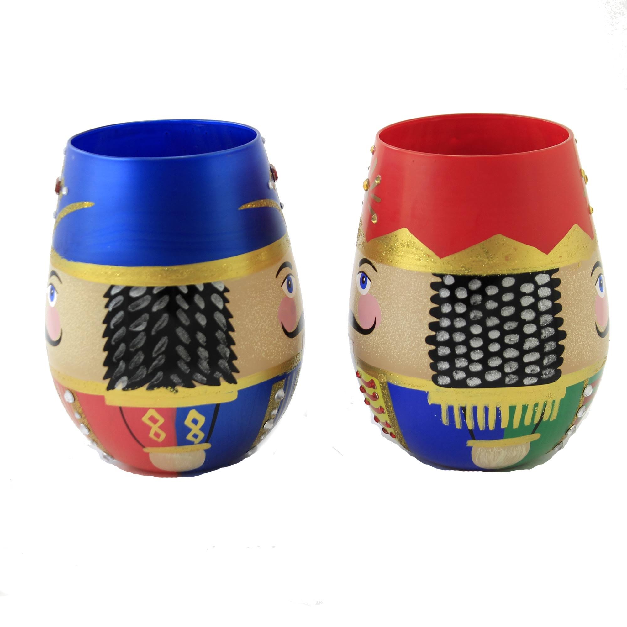 2 Piece Stemless Wine Glass Set A237