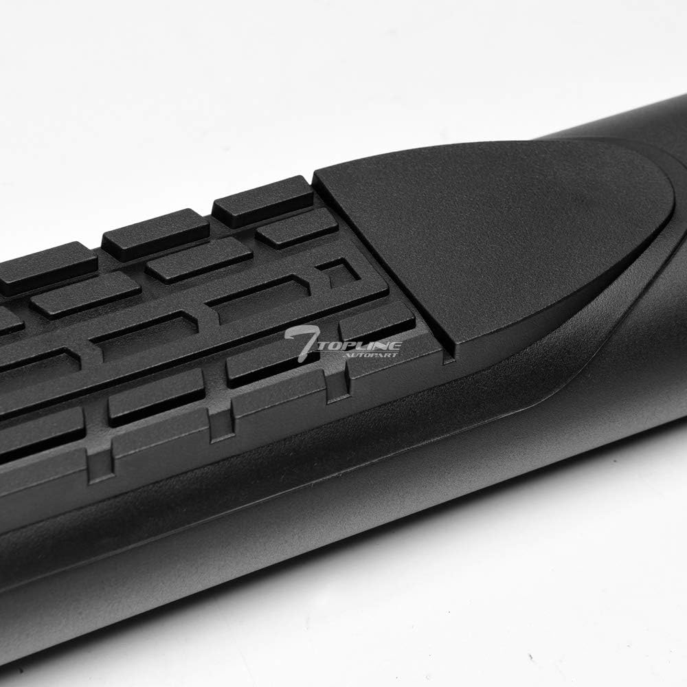 Oval Matte Black Side Step Nerf Bars Rail Running Boards D13361