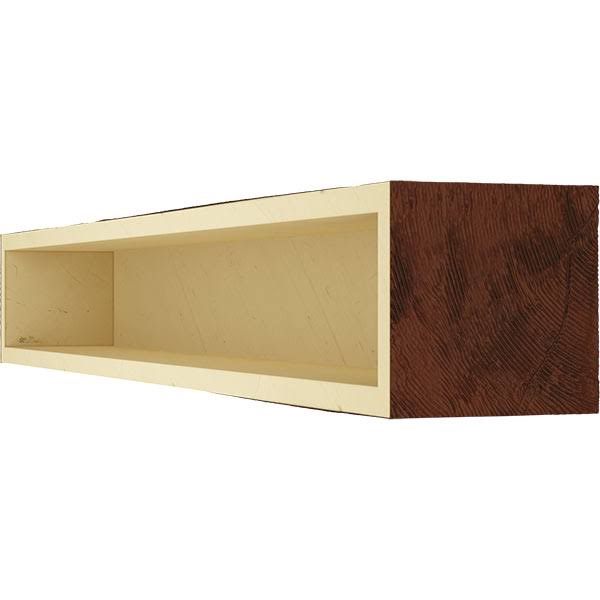 Natural Pecan Faux Wood Fireplace Mantel Q935463