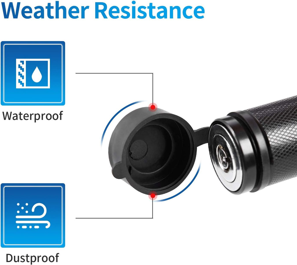 5/8 Dia 3-1/2" Long Trailer Hitch Pin Lock with 8 Rubber O-Rings (Keyed Alike 4 Pack) M297651