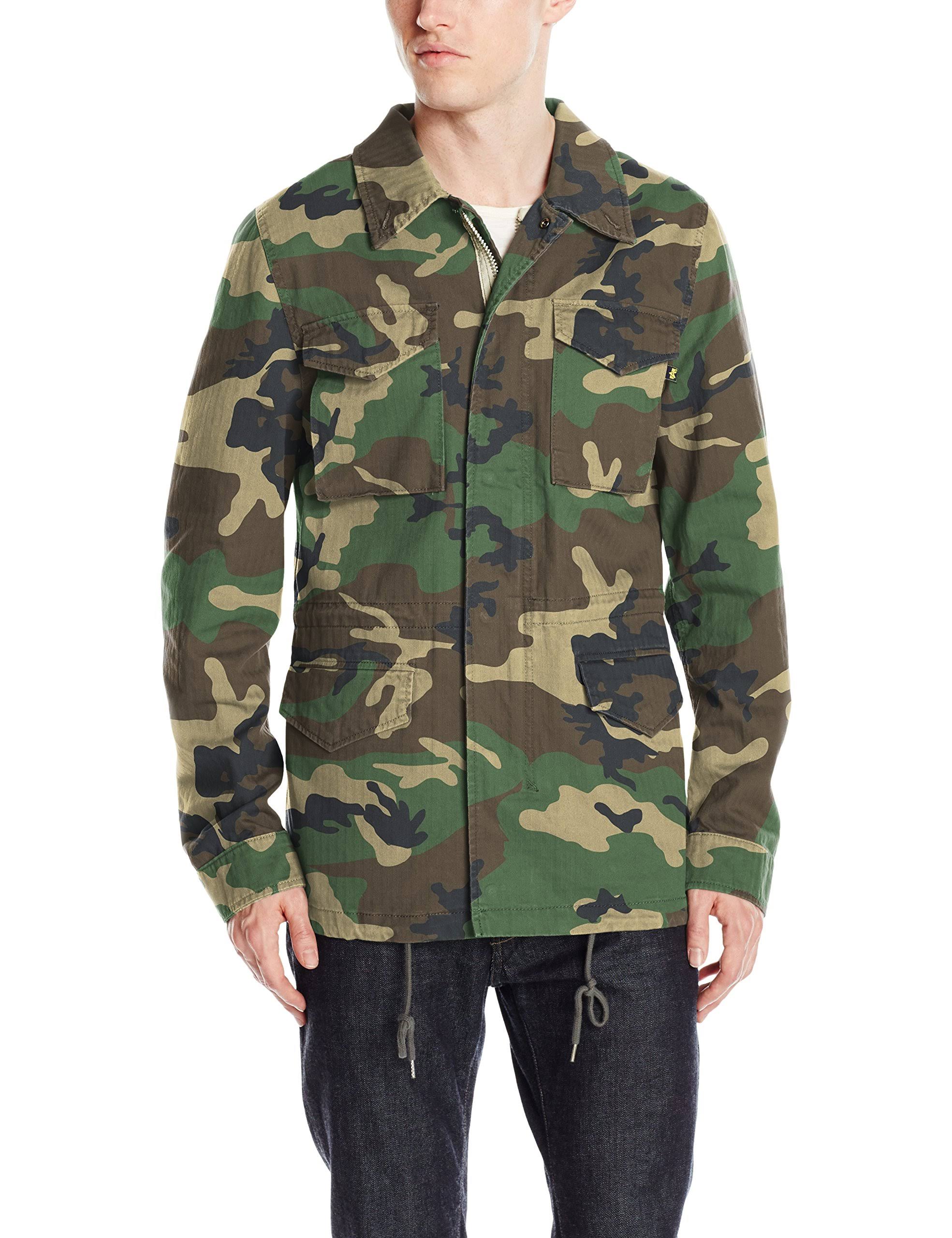 Camo Woodland Field Coat XL Q689