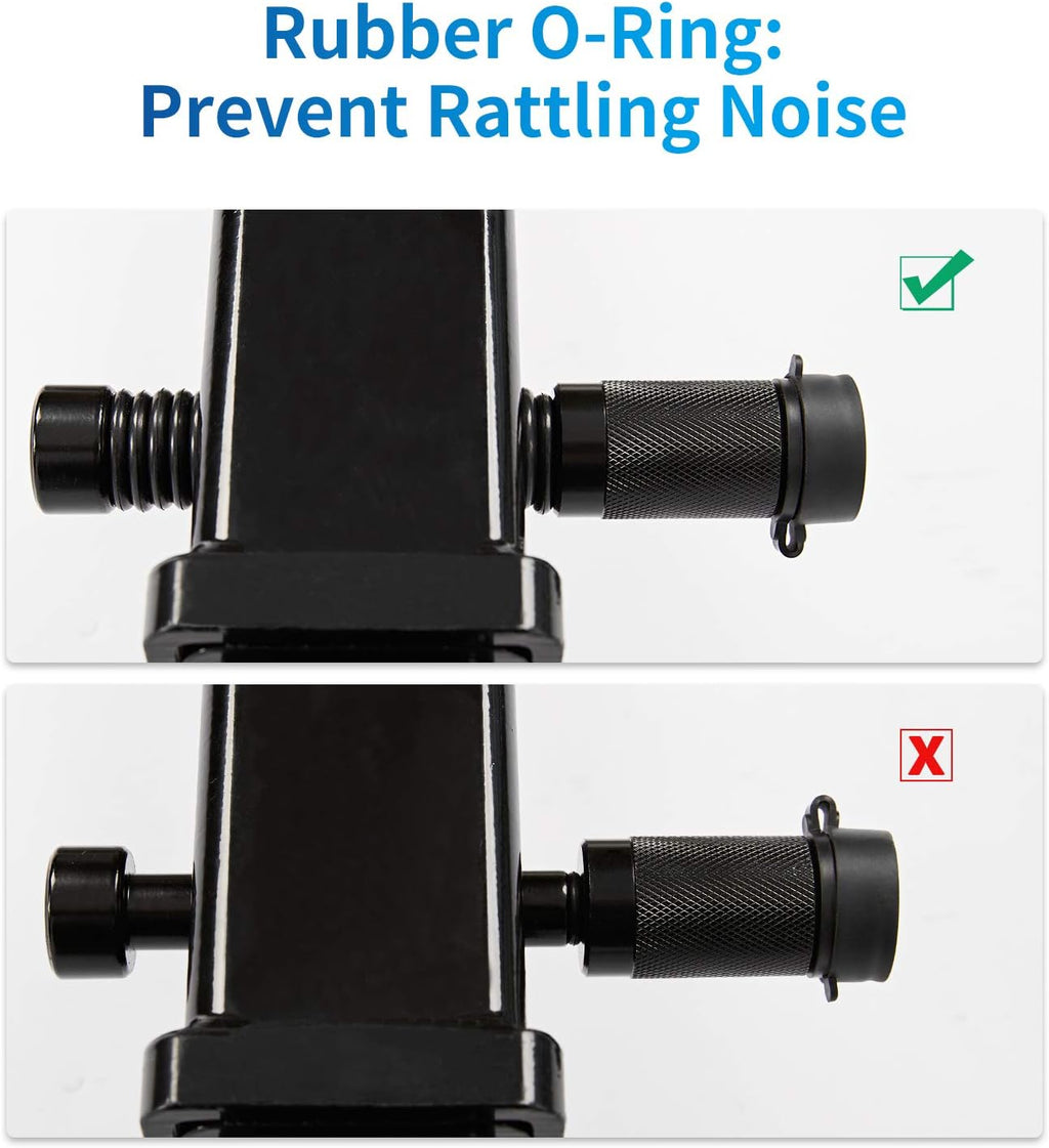 5/8 Dia 3-1/2" Long Trailer Hitch Pin Lock with 8 Rubber O-Rings (Keyed Alike 4 Pack) M297651