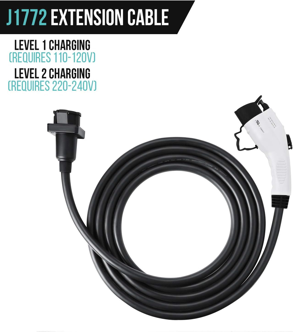 J1772 Extension Cable 40ft/12m for EV Chargers O519